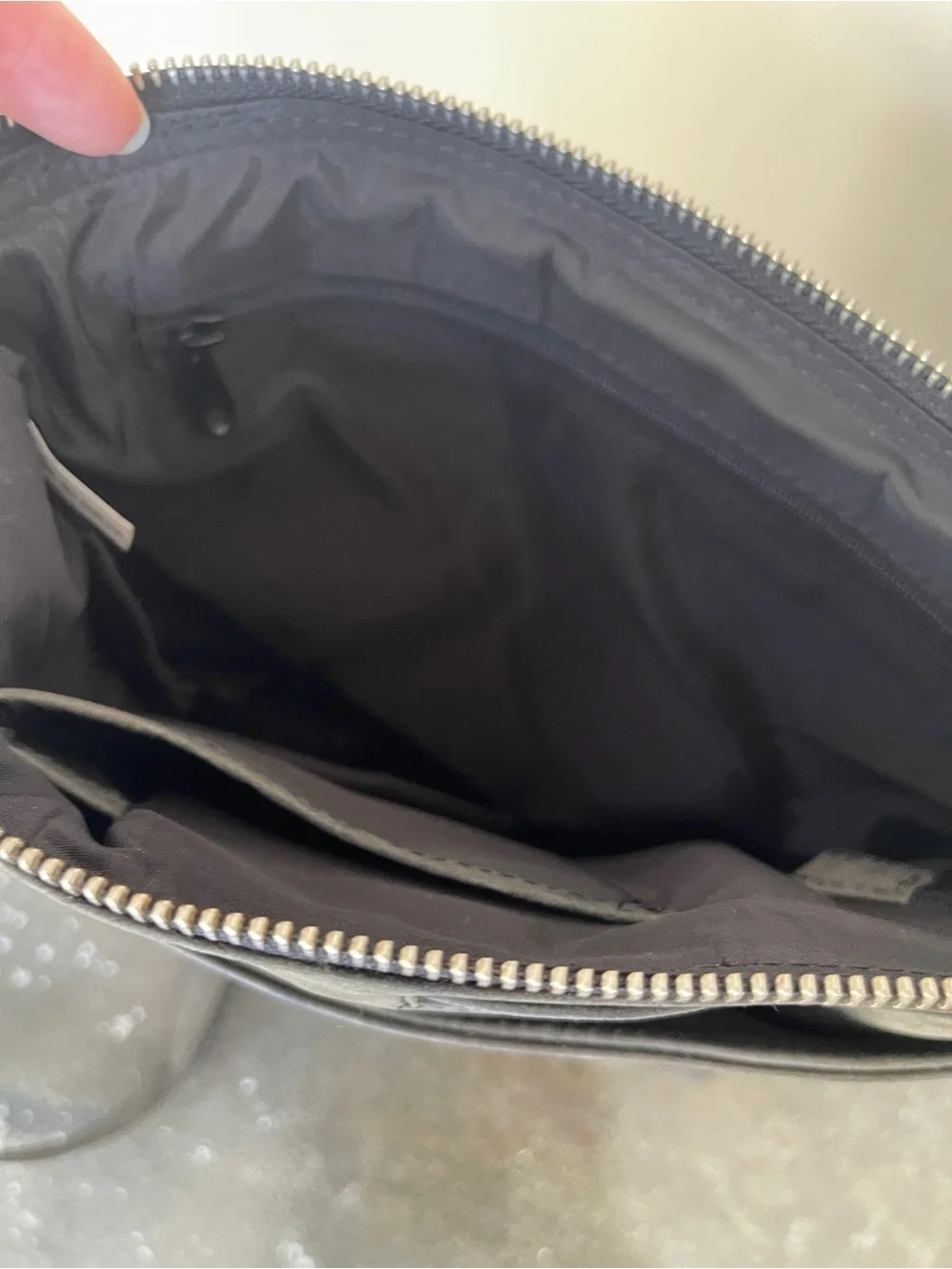 Oak Leather Crossbody Bag with Zip Accent and iPhone pocket. New with Tags.
